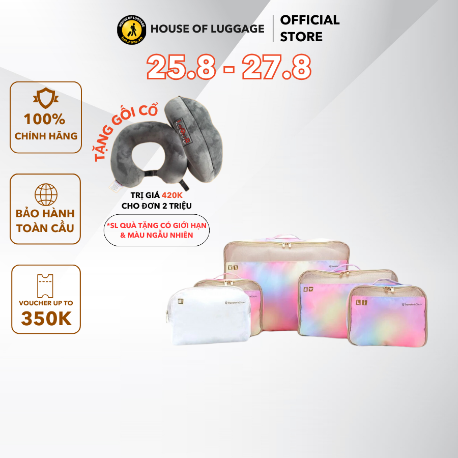 Bộ túi phụ kiện 5 món cloverland traveler's choice - mỹ
