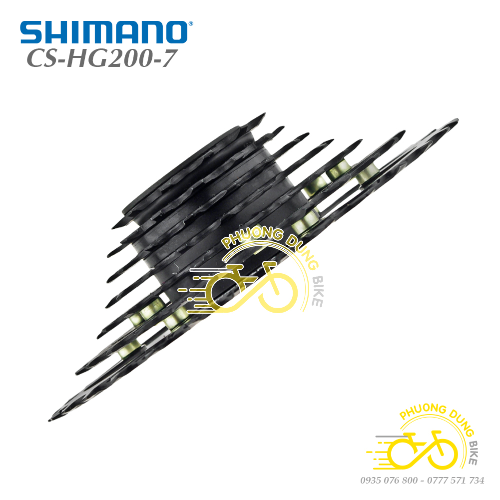 Líp thả líp 7 xe đạp SHIMANO CS-HG200 12-32T - Hàng chính Hãng