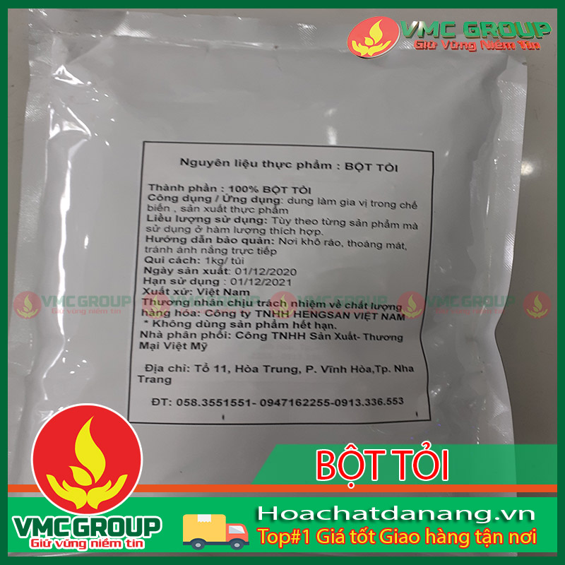 Bột tỏi thực phẩm gói 1kg