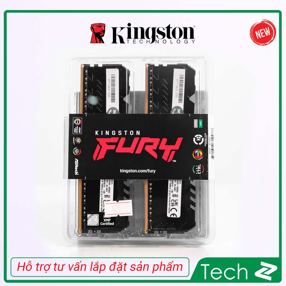 Ram Kingston Fury Beast RGB 16GB 2x8GB 32GB 2x16GB DDR4 3600Mhz
