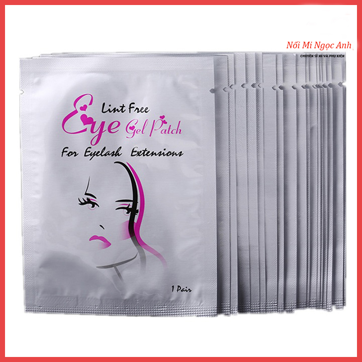 Gel pad mi, gelpad dán mi dưới, 1 bịch 50 cặp, Gel pad dán mi dưới