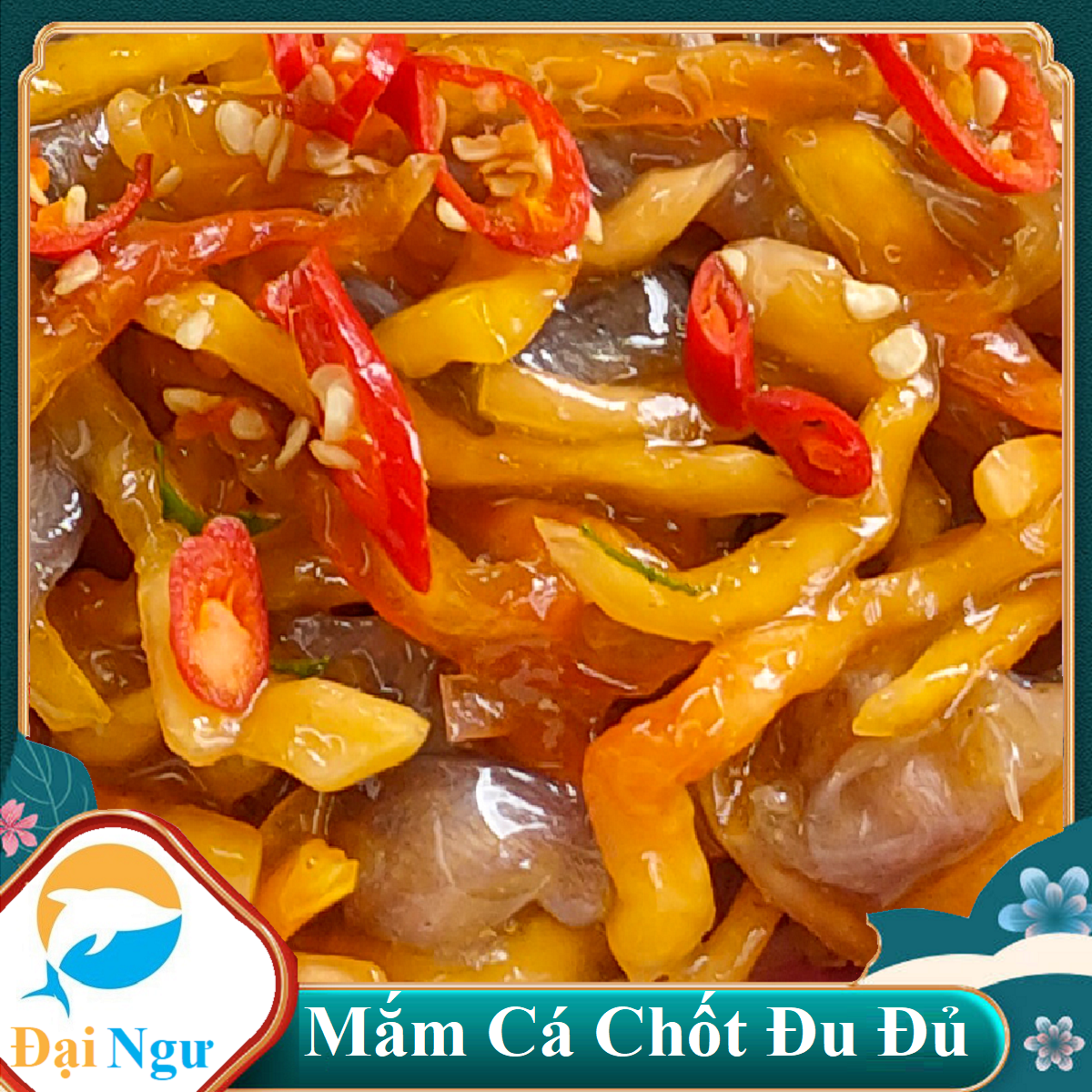 Mắm cá chốt trộn đu đủ giòn tươi.- ăn vặt--ĐẠI NGƯ