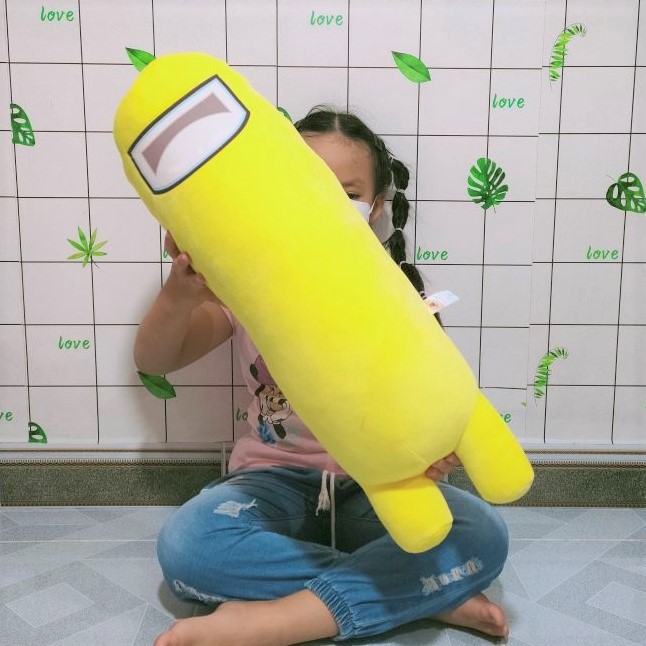 Đồ chơi among us nhiều màu gấu bông among us 30cm --70cm vải miniso lông mịn co giãn 100% gòn mềm