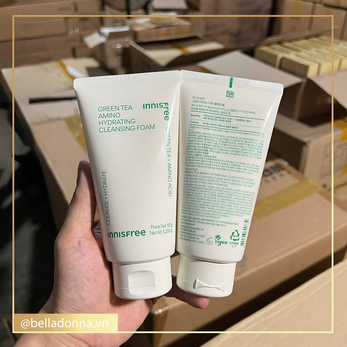 Innisfree Green Tea Amino Hydrating Cleansing Foam 150g