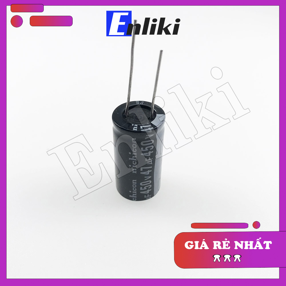 Tụ 47uf 450v kích thước 16x25mm