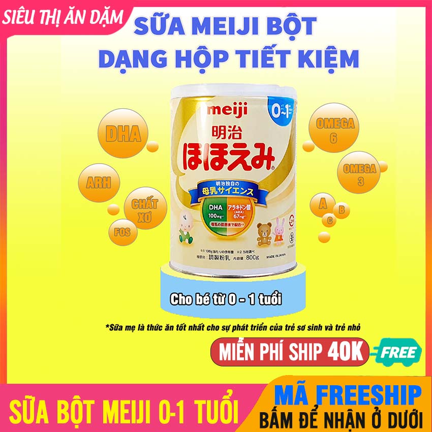 [CHÍNH HÃNG] Sữa Bột MEIJI Cho Bé Từ 0 - 1 Tuổi, Bổ Sung DHA Và Dưỡng Chất, Phát Triển Toàn Diện Và Tốt Cho Tiêu Hóa Của Bé - Sữa Bột Trẻ Em, Sữa Công Thức, Sữa MEIJI Bột, Sữa Dinh Dưỡng - Sữa Meiji 0-1 - 4902705116542