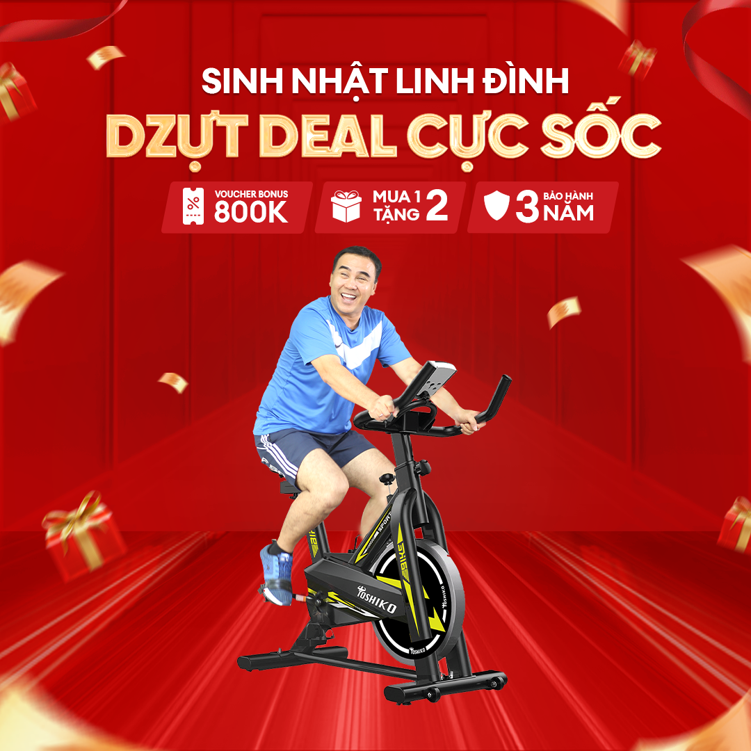 [Hoàn tiền 200% mua đâu rẻ hơn] Xe đạp tập thể dục tại nhà Toshiko X9, [Hỗ trợ lắp ráp], Xe đạp tập thể dục trong nhà giúp tăng cơ, giảm mỡ, rèn luyện sức khỏe, xe đạp tập gym tăng sức khỏe