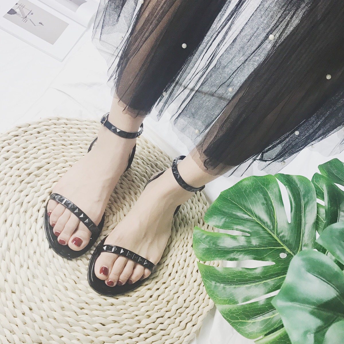Sandal quai mảnh đi mưa thoải mái - Kienvang99