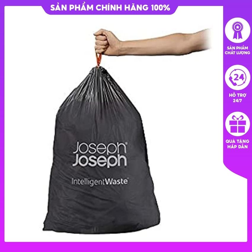 Hộp 20 túi đựng rác 30l lót thùng joseph joseph iw5 30028