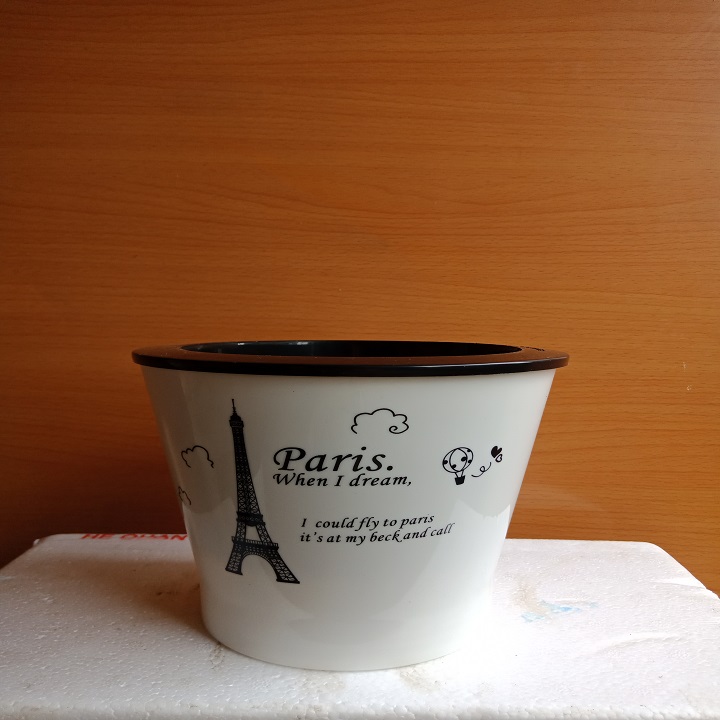 CHẬU TỰ DƯỠNG,TỰ TƯỚI THÔNG MINH TRỤ TRÒN (16cm x 14cm x 12cm)-Shop vật tư nông nghiệp