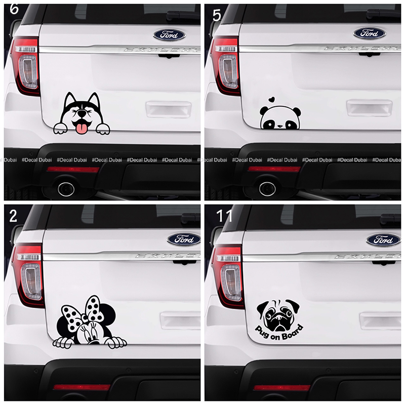 Tem Sticker Dán Trang Trí Xe Cực Dễ Thương - Dán mọi vị trí xe, tuỳ ý lựa chọn hình - Decal chuyên dụng dán xe ô tô