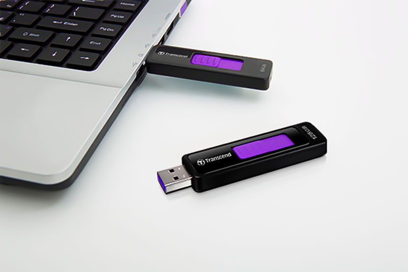 Usb 3.1 32 gb transcend jetflash 760 đen tím