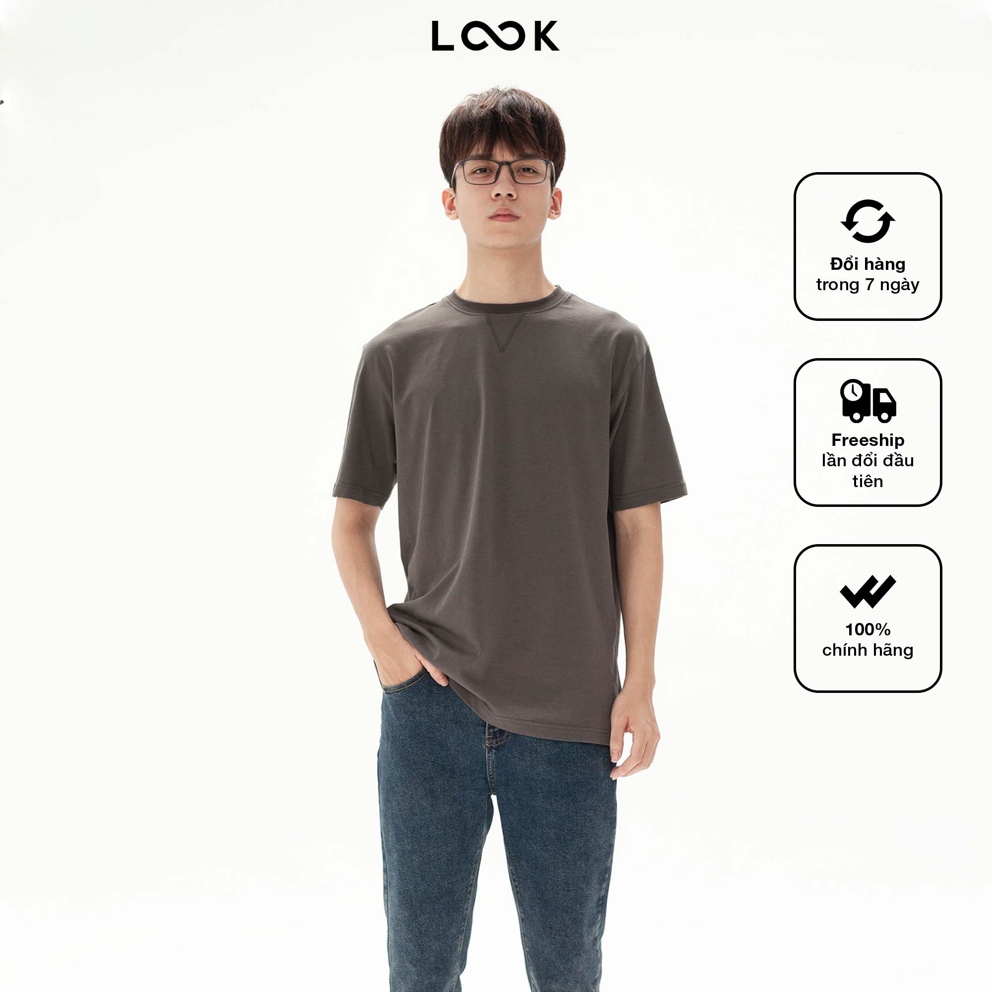 Áo phông nam look crew t-shirt