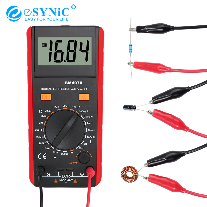 ESYNIC Thiết bị đo điện cảm kỹ thuật số LCR BM4070 kèm kẹp nối có độ chính xác cao - INTL
