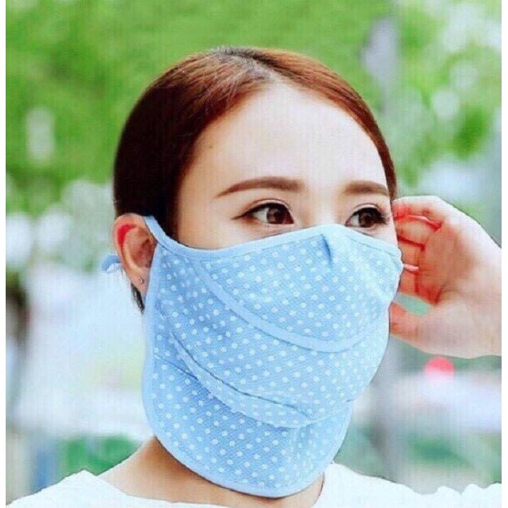 Khẩu Trang Chống Tia UV, Khẩu Trang Chống Nắng Nhật Bản, khẩu trang UV Cut, Hàng nhật nội địa ( màu xanh dương), Ashley Mart