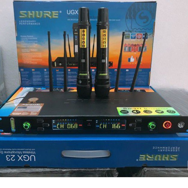 [ Chính Hãng ] Micro không dây SHURE UGX-23 phiên bản 2021 Loại 1 Có chế độ tự ngắt mic ugx23 karaoke