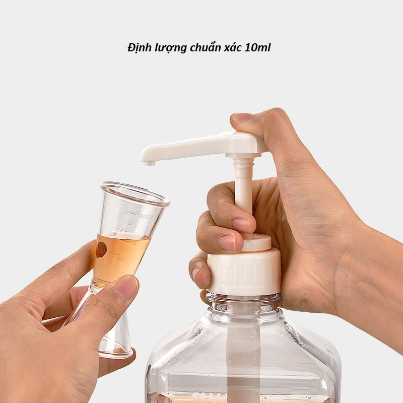 Bình nhựa chứa sirup bặng nhựa 1600ml, bình thủy tinh đựng sirup 1100ml có vòi xịt
