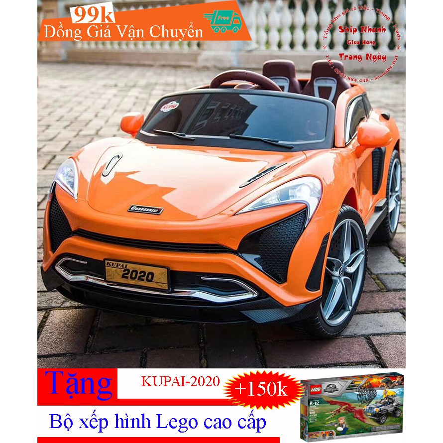 Siêu Xe Ô Tô Điện Kupai-2020  Bluetooth - Mic Hát Karaoke  4 Động Cơ - Điển Khiển Từ Xa