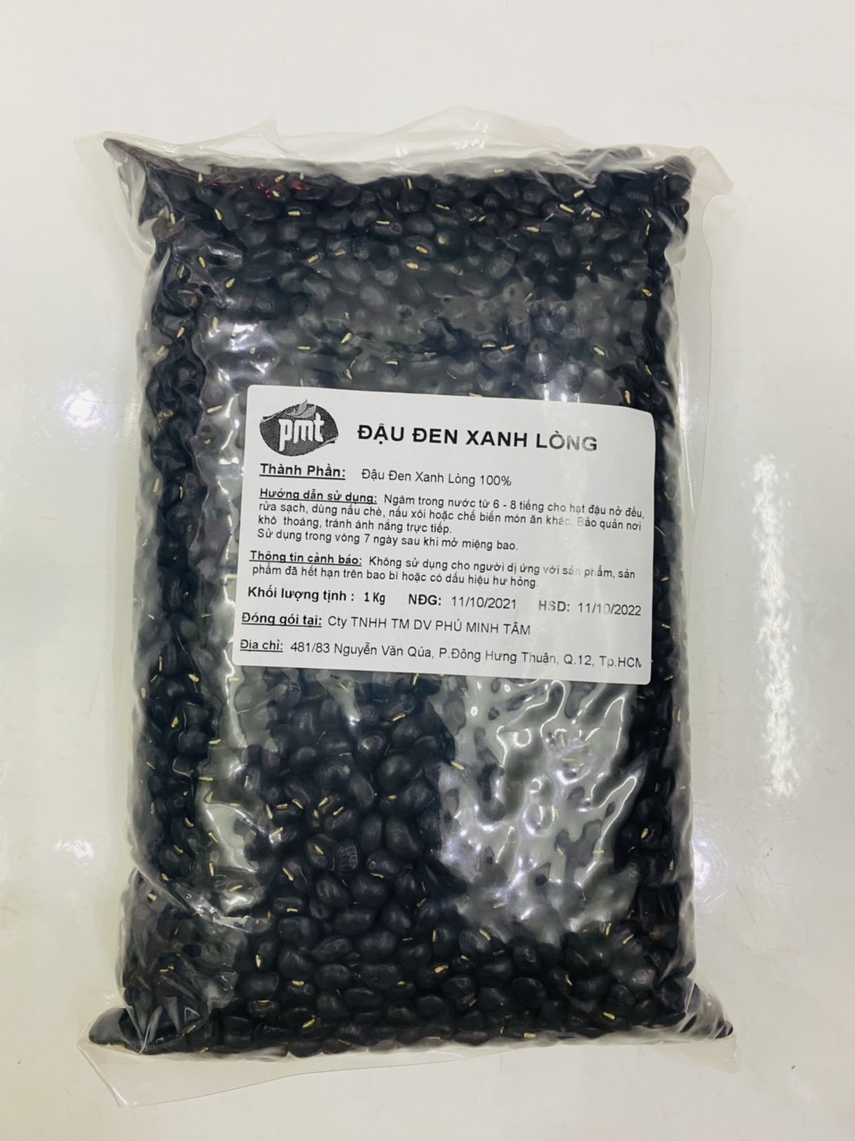 Đậu đen xanh lòng Phú Minh Tâm (Túi 1kg)