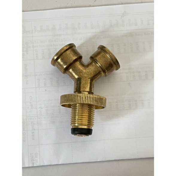 Van chia lửa bằng đồng - Van chữ Y chia lửa 2 van gas một lúc - sử dụng chung một bình