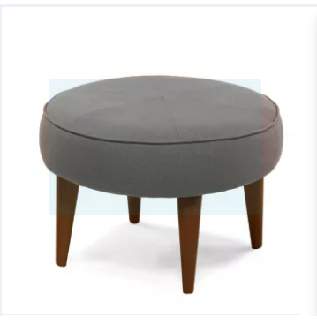 Ghế đẩu tròn chân gỗ sồi mặt ngồi tròn Klosso Gray
