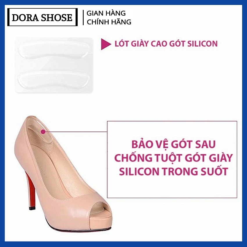 Combo 2 miếng lót giày silicon dán gót chân siêu mềm siêu êm