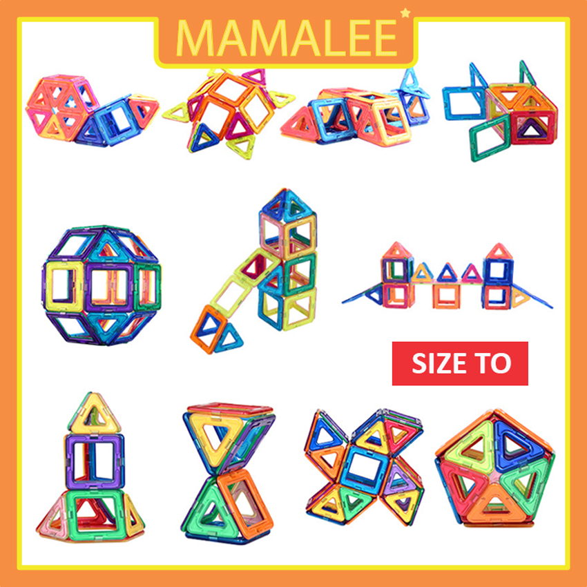 Đồ Chơi Xếp Hình Nam Châm 3D Size Lớn Magnetic Toys - Lắp Ghép Nam Châm Sáng Tạo Thông Minh Cho Bé