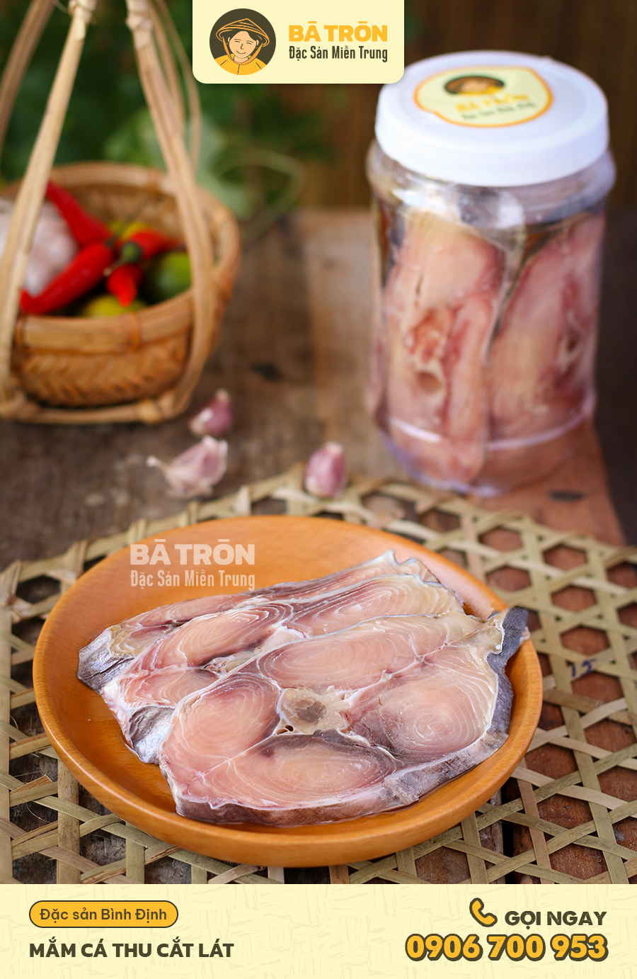 [HCM]Mắm Cá Thu 500gr Đặc Sản Bình Định Bà Tròn