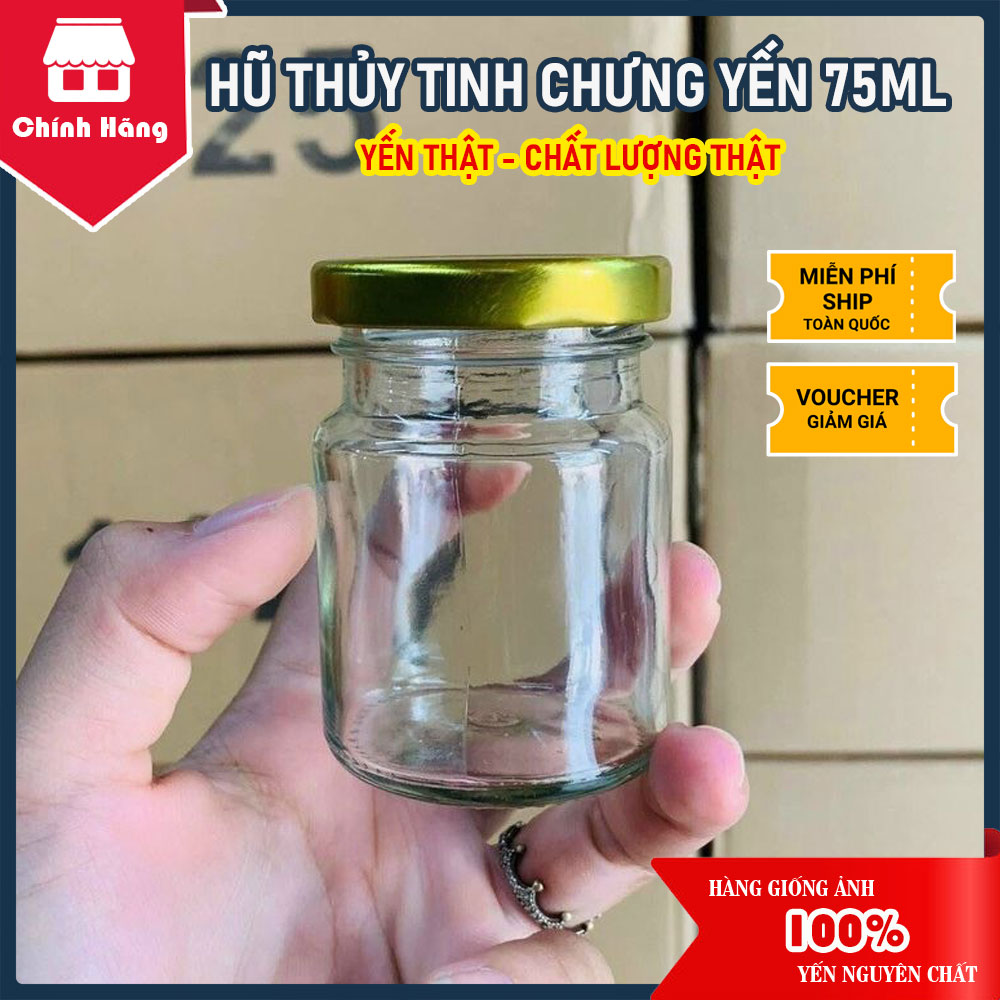 Hũ thủy tinh chưng yến 75ml