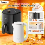 Combo 088 Nồi chiên không dầu 3.5L AF-35M02A và ấm đun siêu tốc 2L cách nhiệt an toàn EK20M-WH02A - Bảo hành 12 tháng 1 đổi 1
