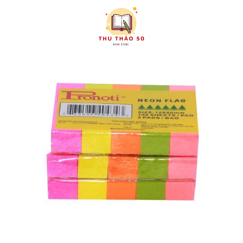 Giất note phân trang bằng giấy 5 màu Pronoti.