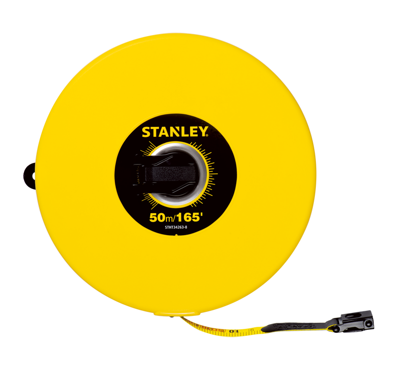 Thước cuốn sợi thủy tinh, hộp nhựa abs 50m stanley 34-298
