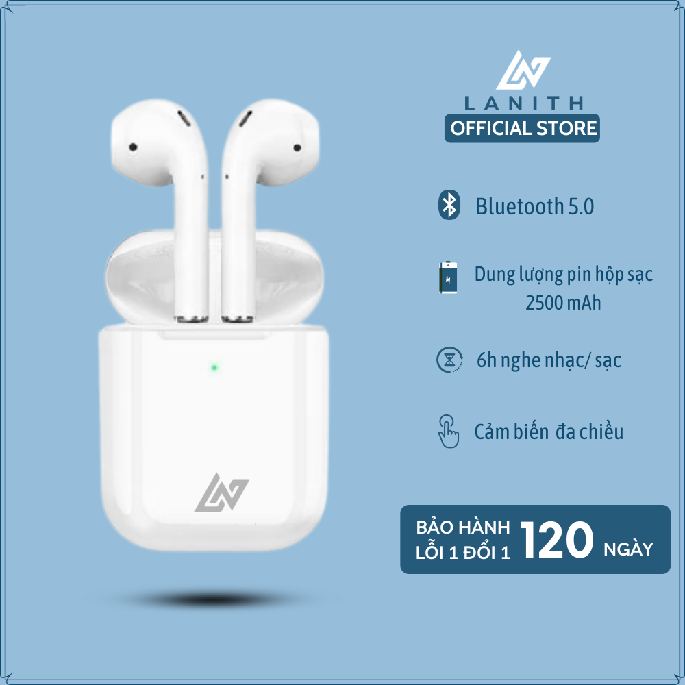 ⚡PHIÊN BẢN NÂNG CẤP⚡ Tai nghe bluetooth Lanith Hổ Vằn 1562.M Check Setting Bản Mới 2021 - Dùng được cho iOS và Android - TAI01562 - Lanith Store