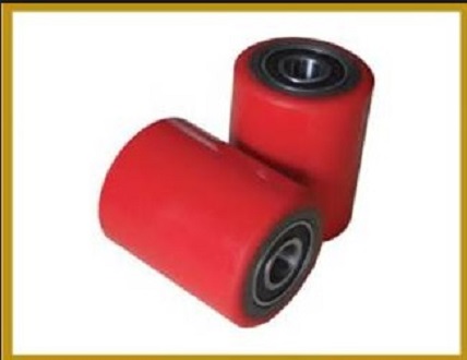 [HCM]Bánh xe nâng tay PU 80x70mm màu cam có sẵn 2 bạc đạn 6204 hàng nhập khẩu chính hãng (không phải gia công)