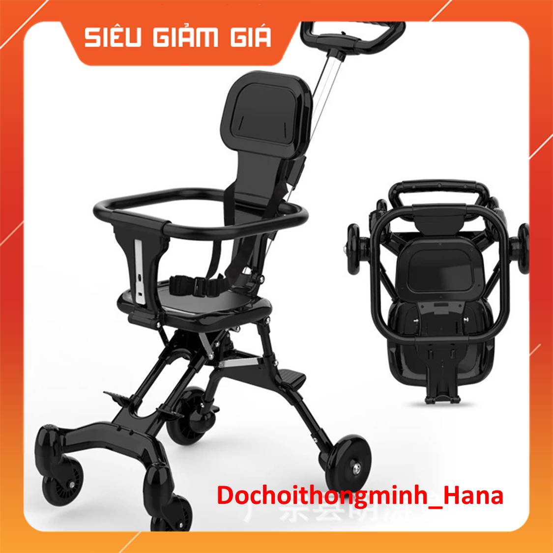 Xe Đẩy Trẻ Em , Xe đẩy gấp gọn cho bé, siêu nhẹ,có thể gấp gọn,tiện lợi đi du lịch,đi chơi.