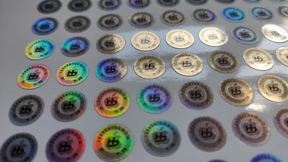 [HCM]1000 Tem niêm phong 7 màu - Tem phản quang 7 màu - tem xi bạc  tròn 1cm ( chat shop)