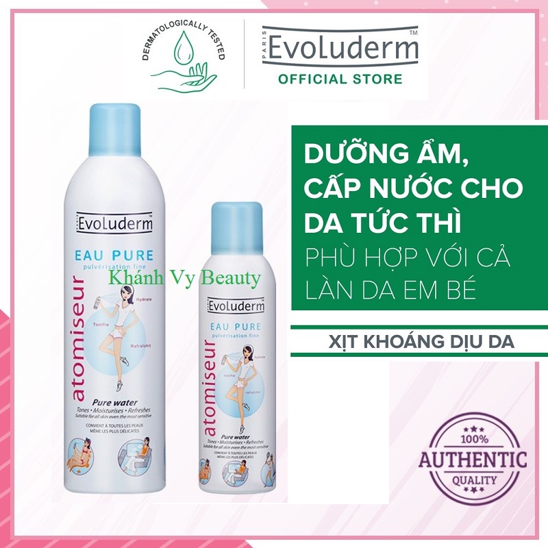 Xịt Khoáng Evoluderm Atomiseur Eau Pure Water