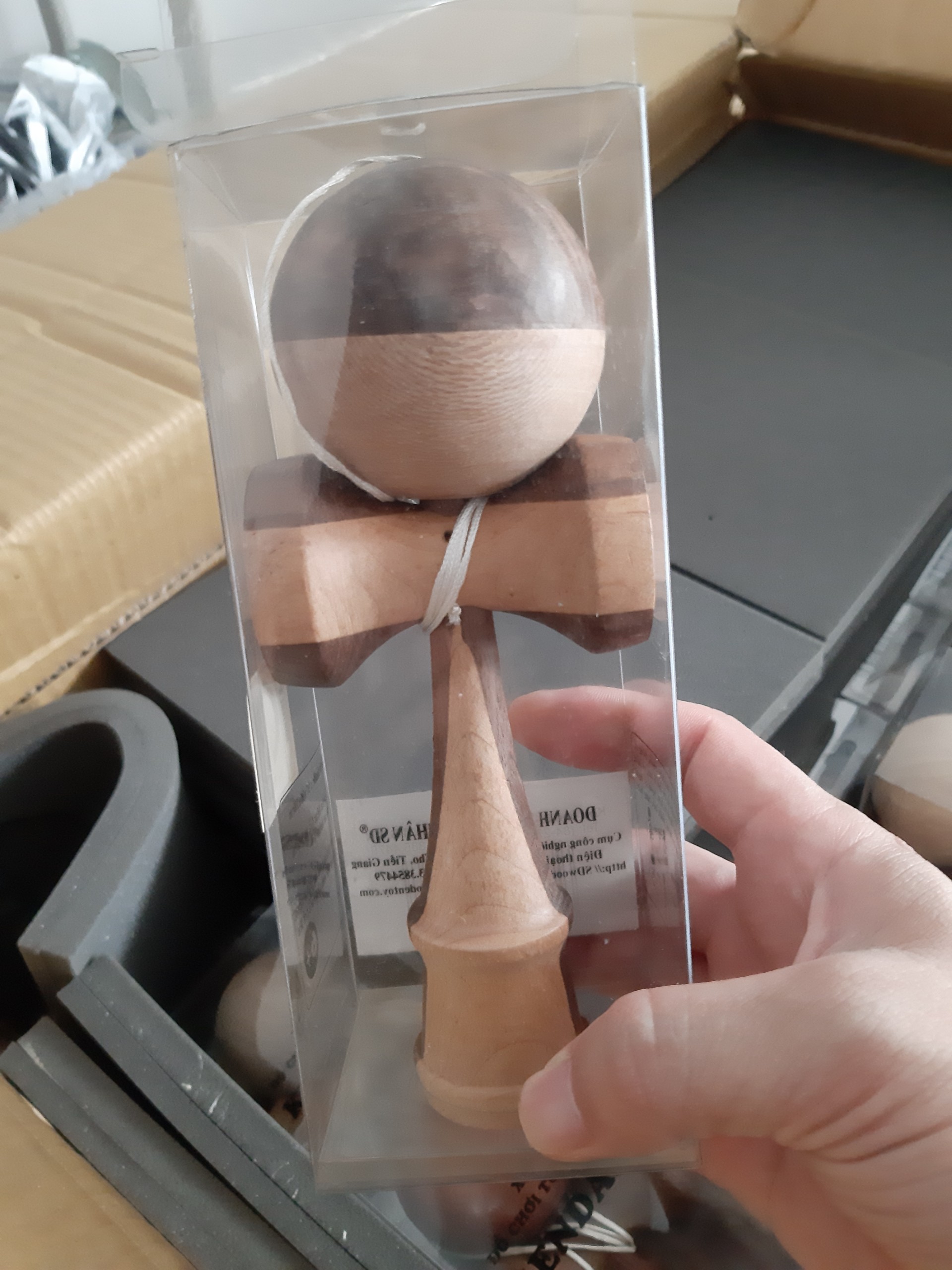 Đồ chơi Kendama cao cấp bằng gỗ hàng xuất Nhật - Đồ chơi gỗ thông minh Toybox