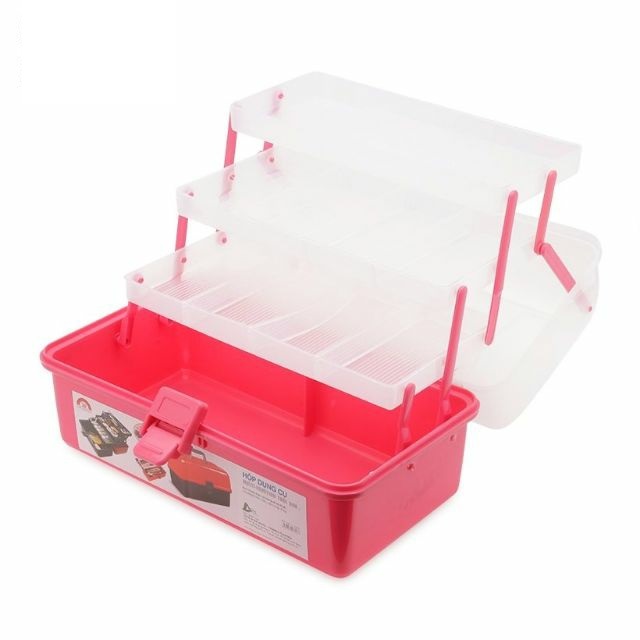 [HCM]Hộp đựng mồi 3 ngăn cỡ lớn 21*36*20cm - hộp đựng đồ câu cá - Hộp đựng phụ kiện câu cá