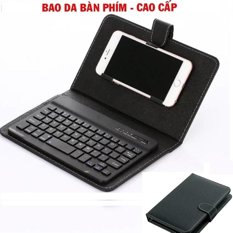 Bao da kèm bàn phím kết nối Bluetooth cho Điện thoại , iPad thông minh