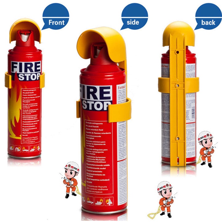 Bình chữa cháy, bình cứu hỏa, fire stop ô tô, xe máy, văn phòng 500ml