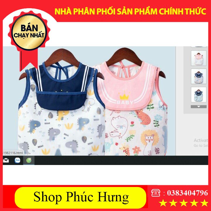 Yếm ăn dặm chống mốc dễ thương cho bé