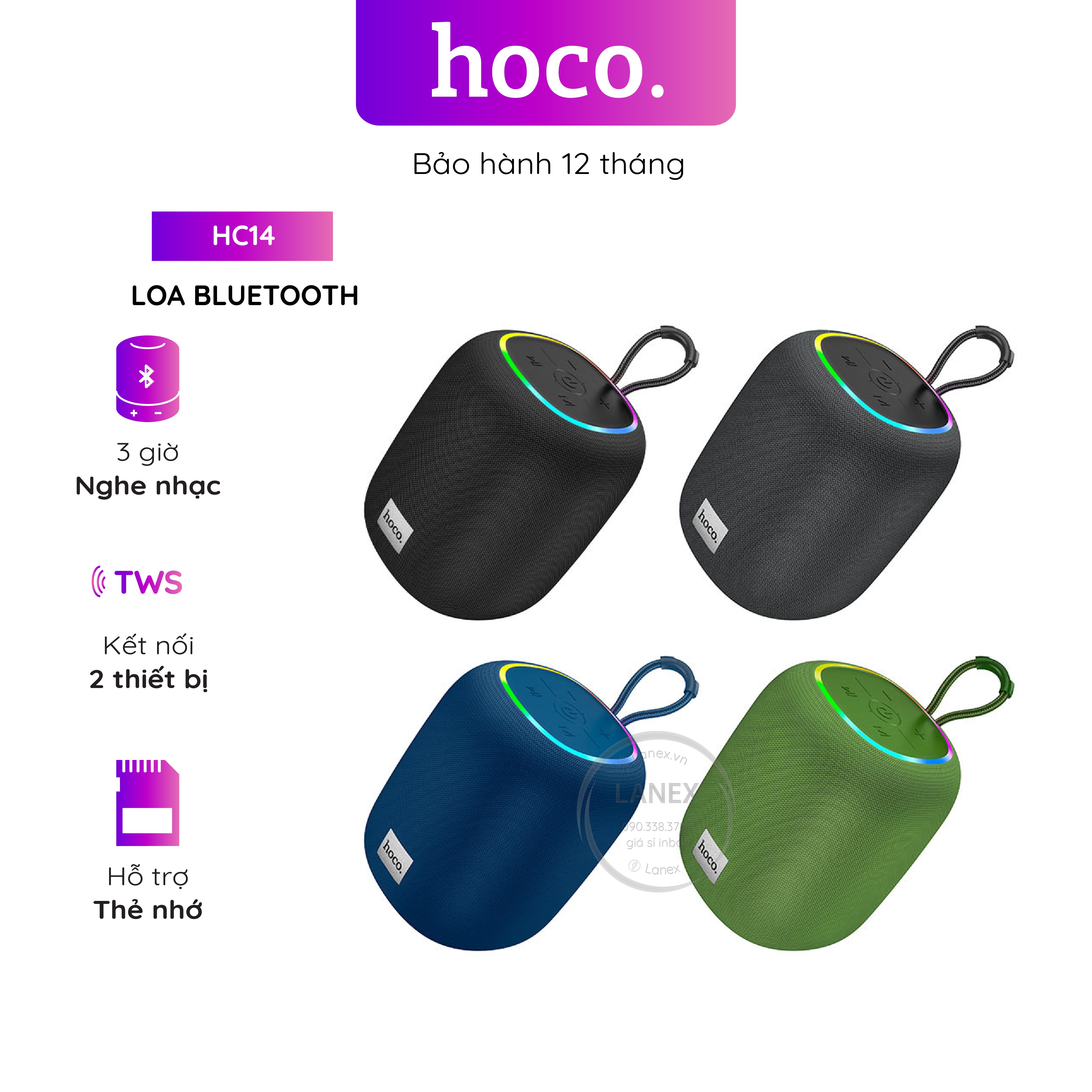 Loa bluetooth hoco hc14 tws 5w v5.0