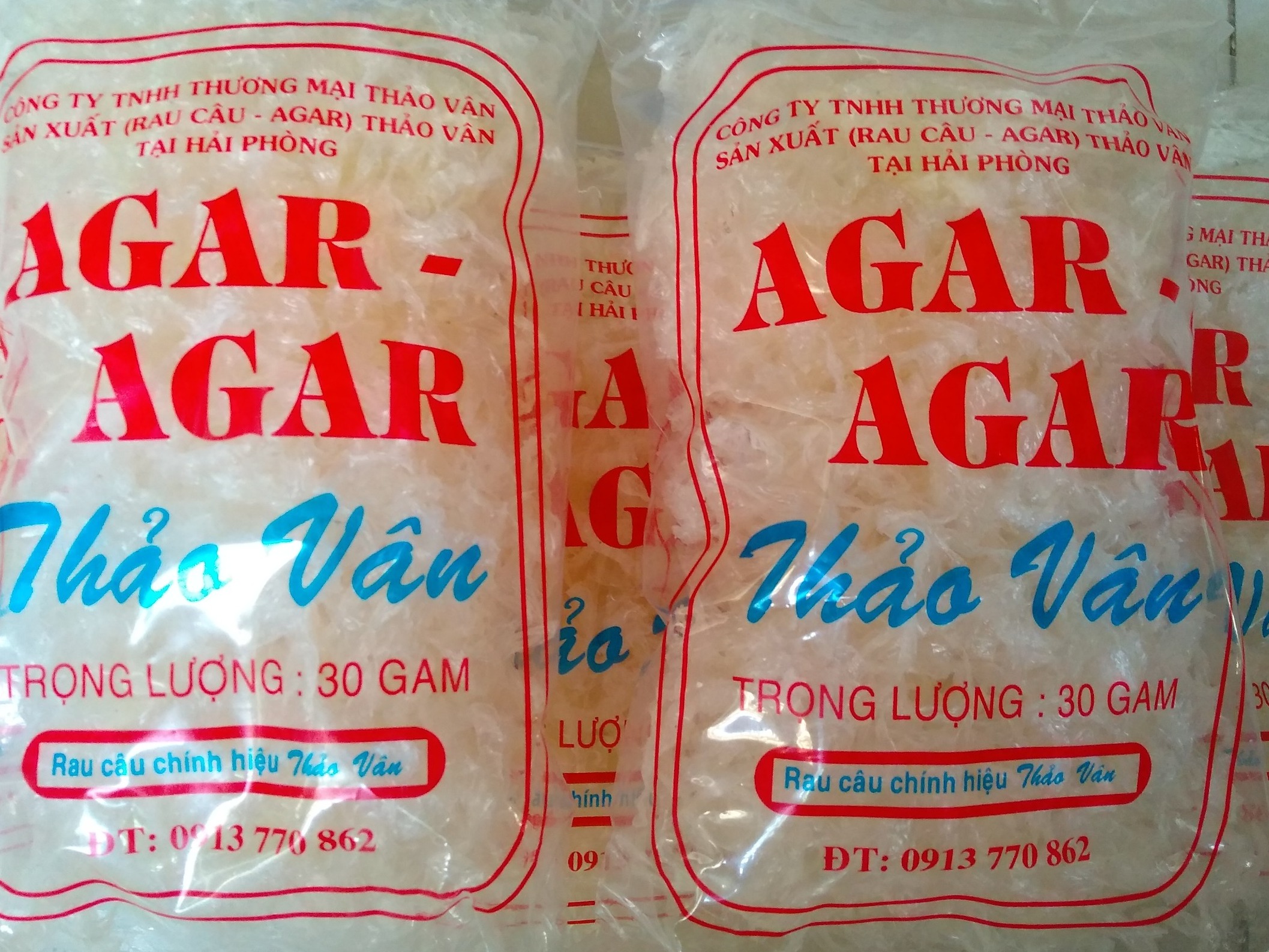 [combo 5gói x 30gr/gói] Rau câu sợi Thảo Vân dùng làm rau câu sợi giòn, gỏi chay/mặn, ăn kiêng das, ketto. HSD 2026