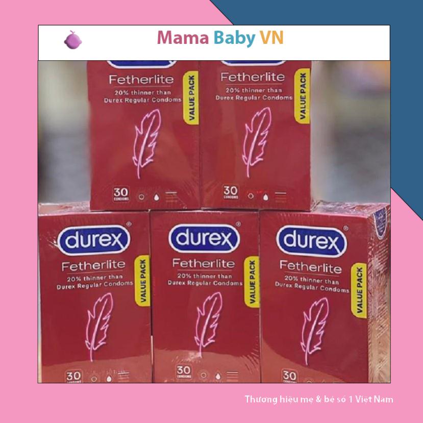 Bao cao su Durex Fetherlite chính hãng Úc - Hộp 30 chiếc