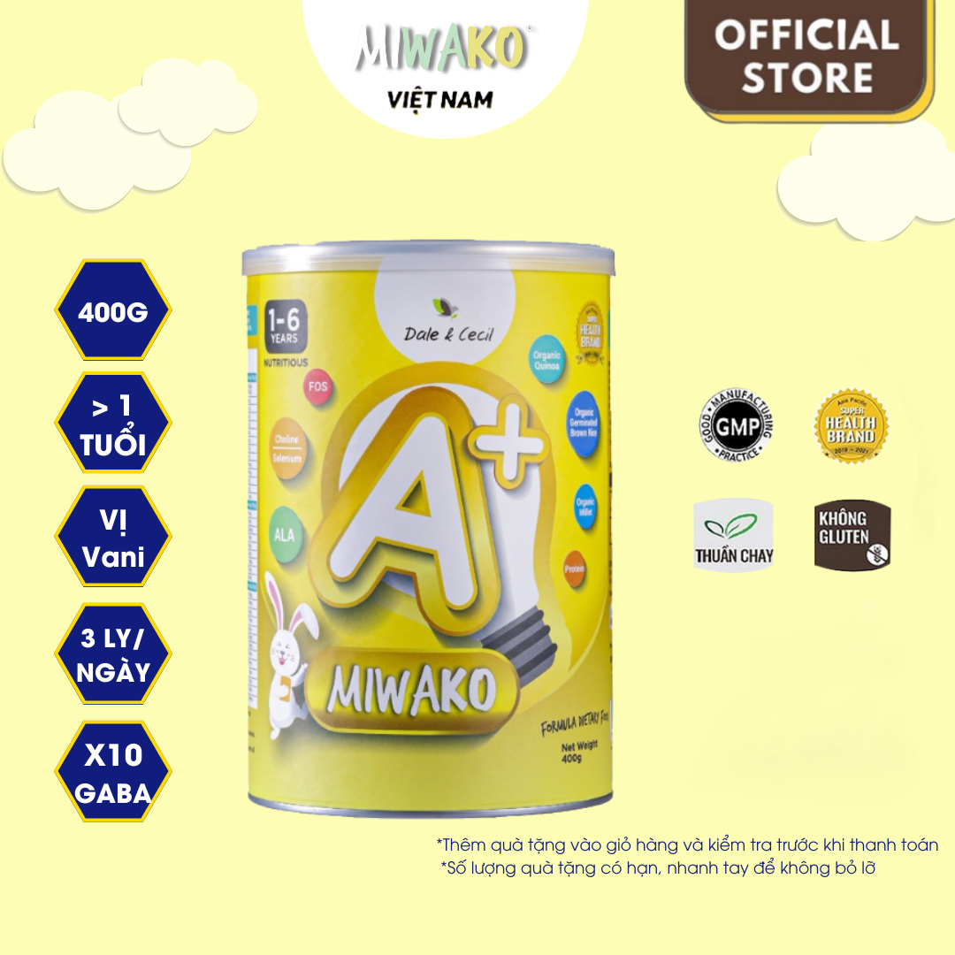 Sữa Miwako A+ Vị Vani Hộp 700gr, Bổ Sung Dinh Dưỡng Hoàn Chỉnh Cho Bé, Phát Triển Trí Não, Đề Kháng Khỏe - Miwako Việt Nam - 2