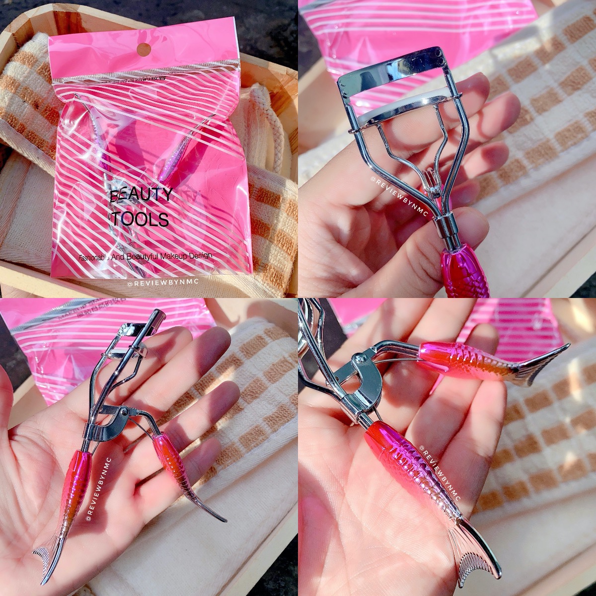 Kẹp bấm mi thiết kế hình đuôi cá đẹp mắt hỗ trợ trang điểm làm đẹp cho nữ nhỏ gọn dễ mang theo