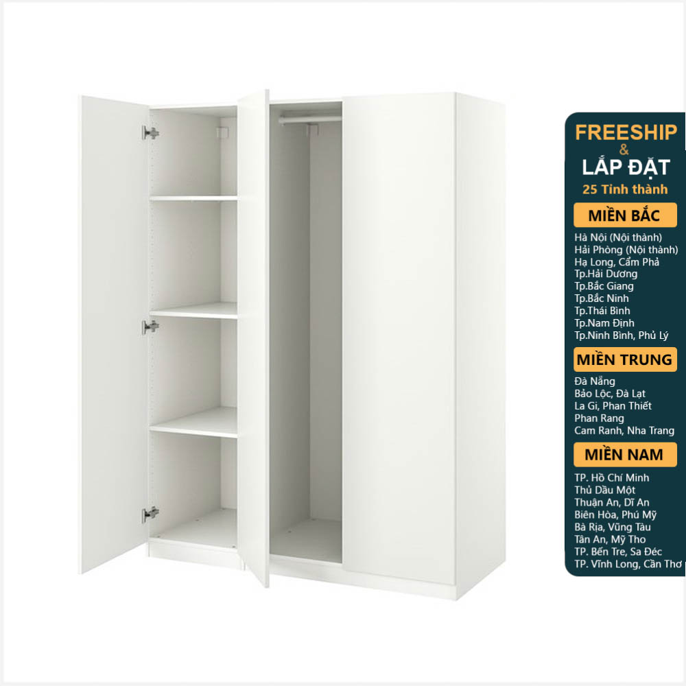 Zoom, tủ quần áo cửa mở đa năng war_016, 150x60x201cm, sản xuất bởi scandi home