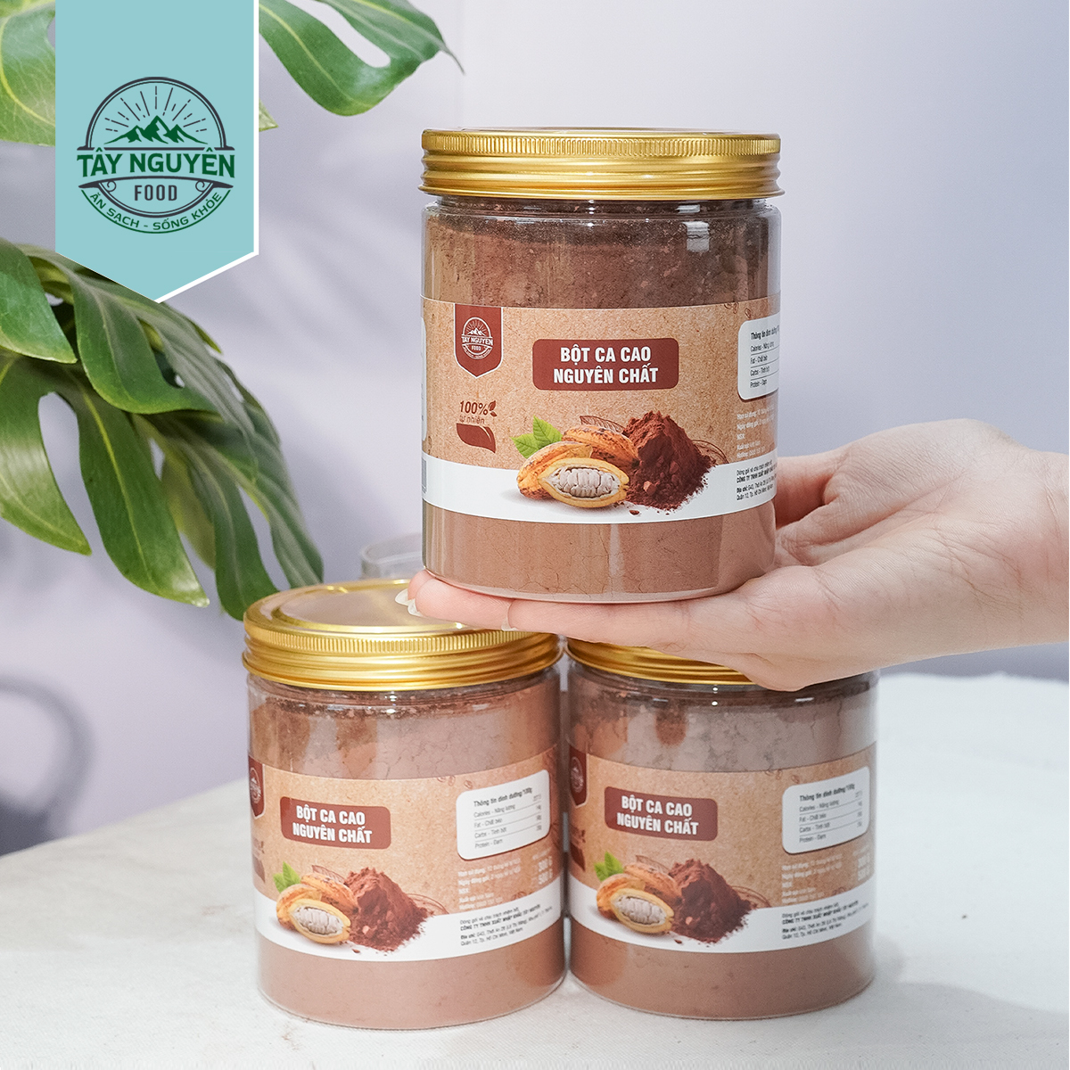 Bột cacao nguyên chất tây nguyên food - việt nam 300g/500g
