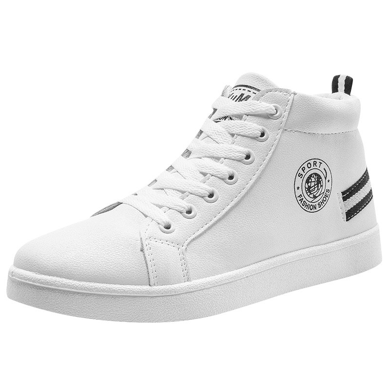 Giày nam cao cổ thời trang - Giày thời trang nam cao cấp kẻ gót dù